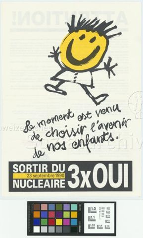 Sortir du nucléaire 3xoui, le moment est venu de choisir l'avenir de nos enfants.