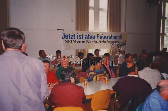 Jetzt ist aber Feierabend! NEIN zum Nacht-Arbeitsgesetz! (14. Juni 1996)