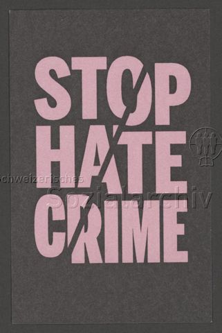 "Stop Hate Crime", Werbekampagne der LGBT-Helpline (um 2020)