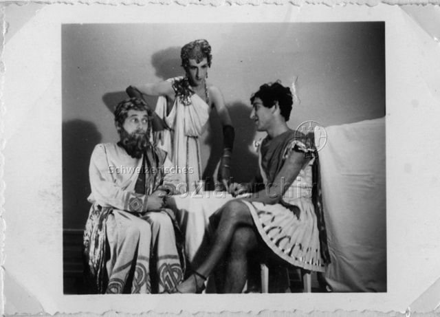 v.l.n.r.: Rolf, Bertie Wolf und Hans - "Raub des Ganymed" - 1943
