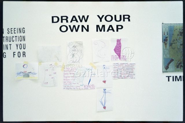 Ausstellungsansicht, "Draw your own map"