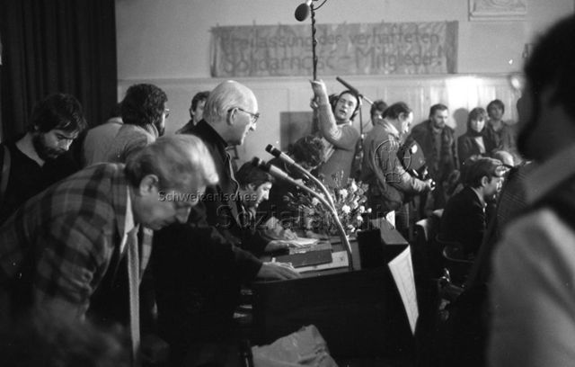 Konferenz der Exil-Solidarność in Zürich, Dezember 1981