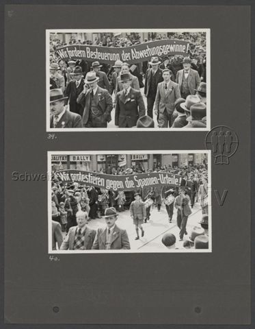 Fotoalbum "1. Mai 1937, Zürich