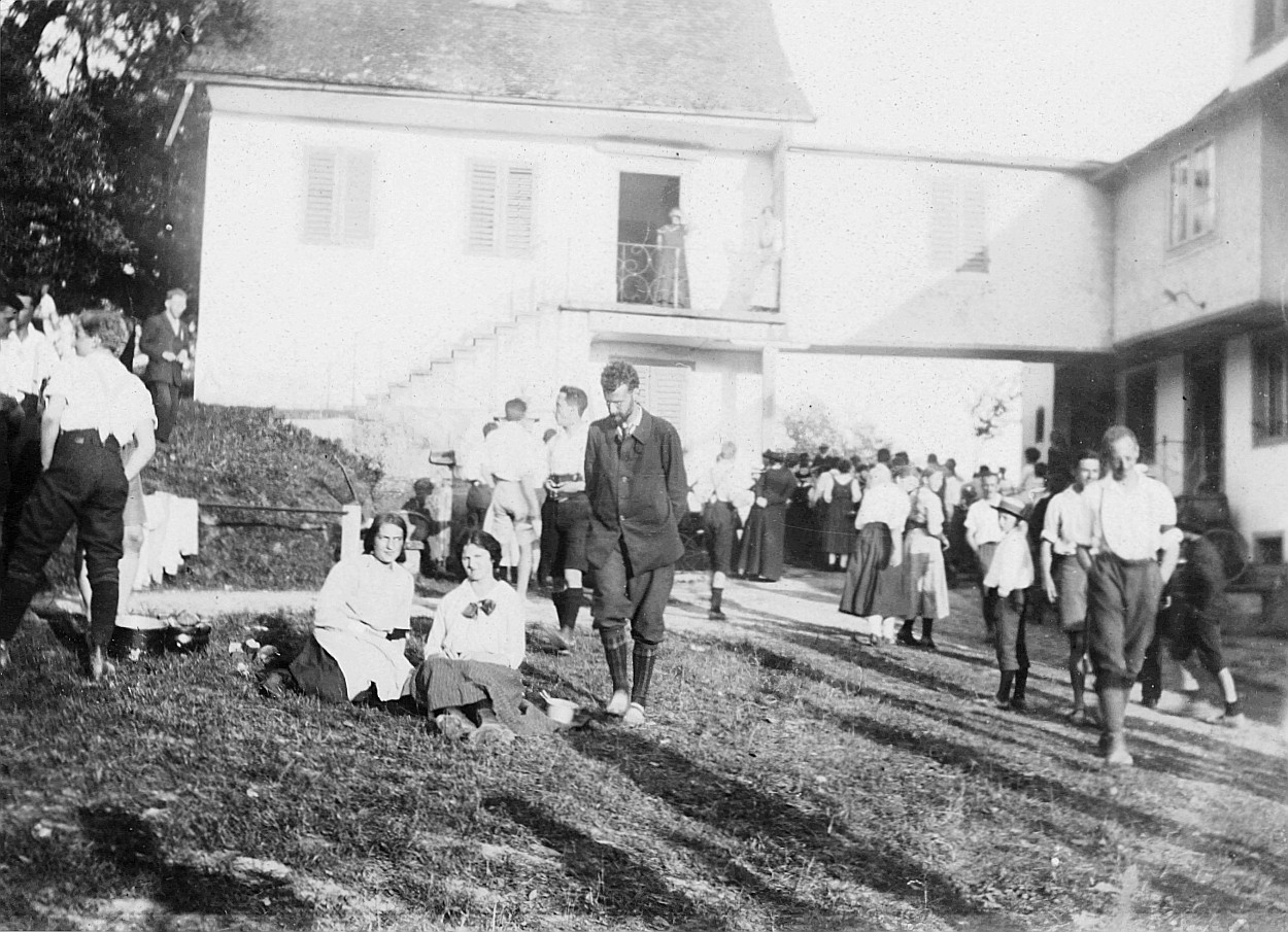 Wandervogel-Landsgemeinde: Rosinli bei Adetswil, Züricher Oberland - Bild vom Kochplatz (1917)