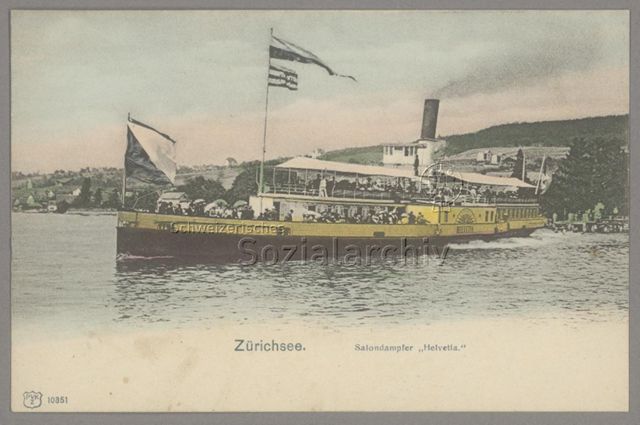 Zürichsee. Salondampfer 'Helvetia'