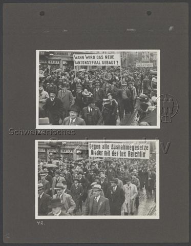 Fotoalbum "1. Mai 1938, Zürich