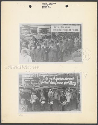 Fotoalbum "1. Mai 1945, Zürich