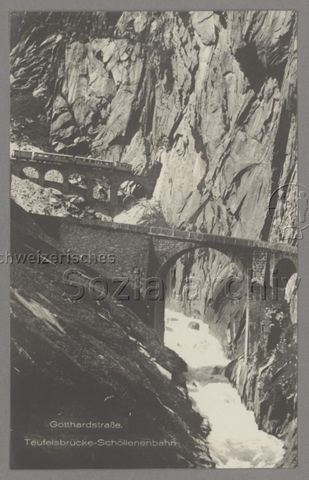 Gotthardstrasse. Teufelsbrücke-Schöllenenbahn