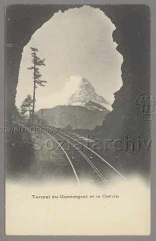 Tunnel du Gornergrat et le Cervin