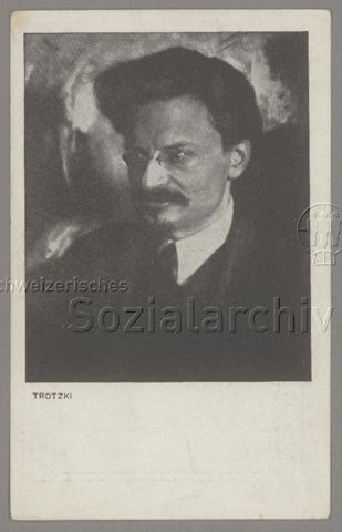 Leo Trotzki, um 1925 (Postkarte der Freien Sozialistischen Jugend Deutschlands, Verlag Junge Garde