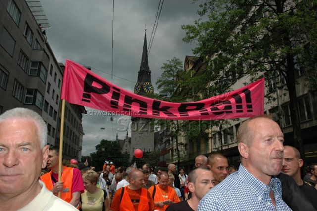 Christopher-Street-Day (CSD) 2005: "Go for YES" (04.06.2005, Zürich) – "PinkRail"