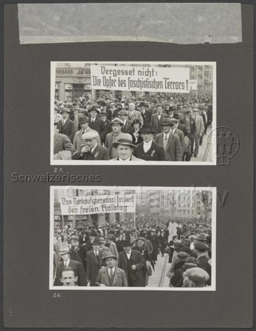 Fotoalbum "1. Mai 1936, Zürich