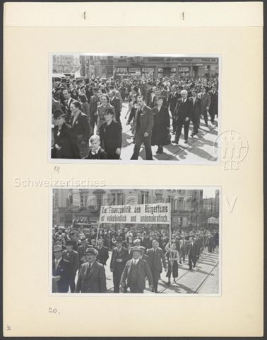 Fotoalbum "1. Mai 1940, Zürich