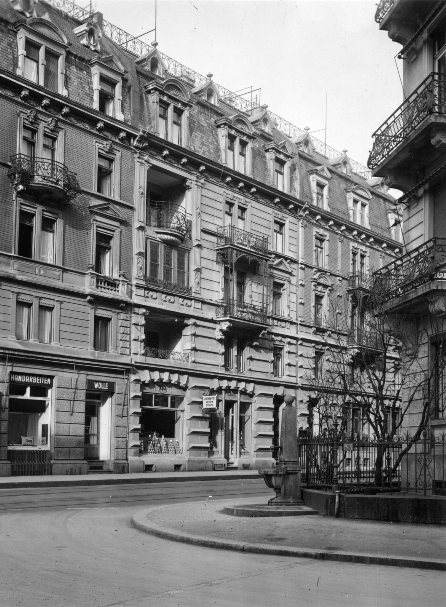 Laden des Lebensmittelvereins Zürich an der Stockerstrasse: Aussenansicht