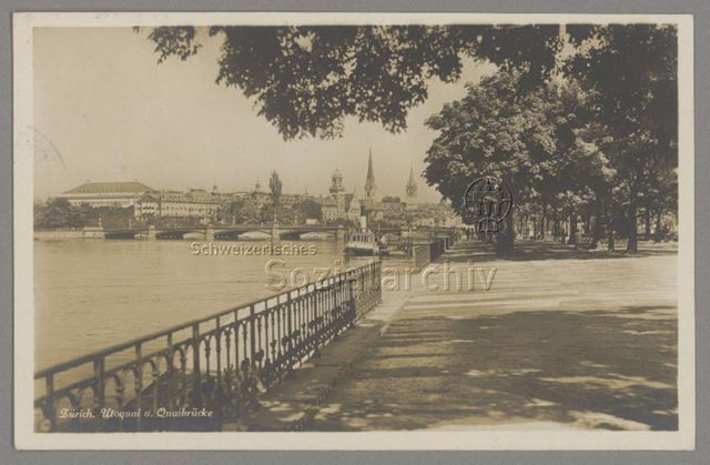 Zürich. Utoquai u. Quaibrücke
