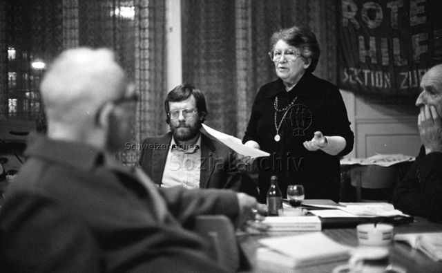 60 Jahre KPS / PdA, Restaurant Sihlhof, Zürich, März 1981