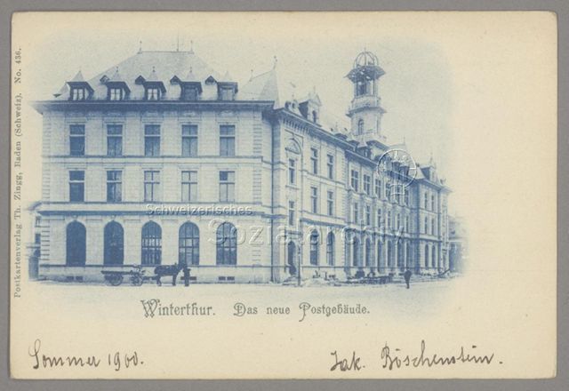 Winterthur. Das neue Postgebäude