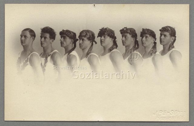 Gewinner eines Turnwettkampfes in St. Gallen, 1929