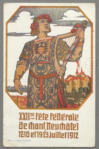 XXIIme Fête Fédérale de chant, Neuchâtel 12-16 et 19-23 juillet 1912