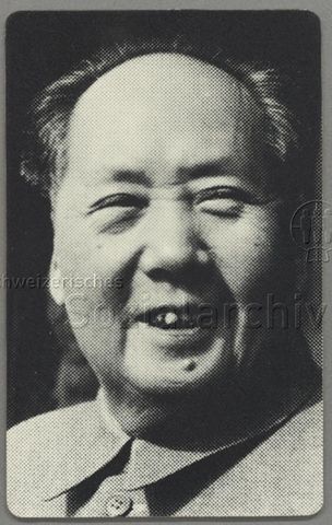 Porträt von Mao Zedong, Poster-Karte von 1967