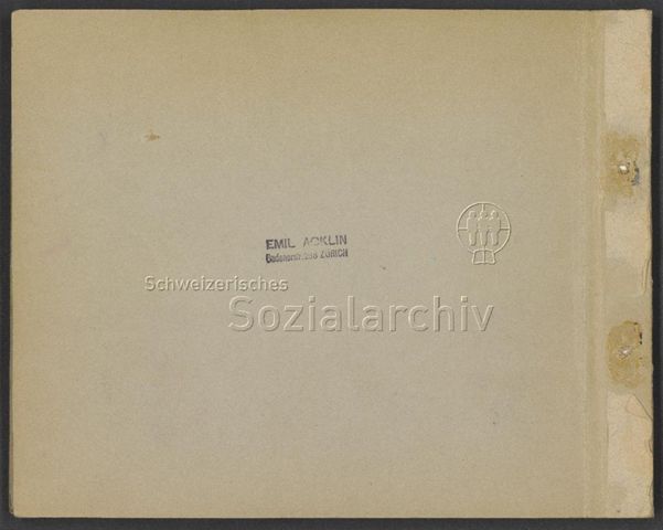 Fotoalbum "1. Mai 1940, Zürich"
