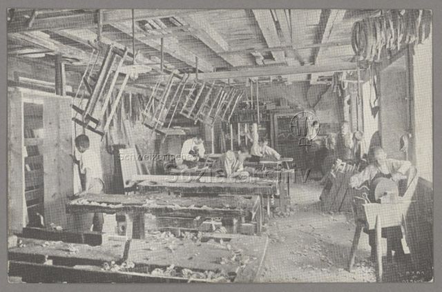 Colonie de Serix. L'atelier de menuiserie