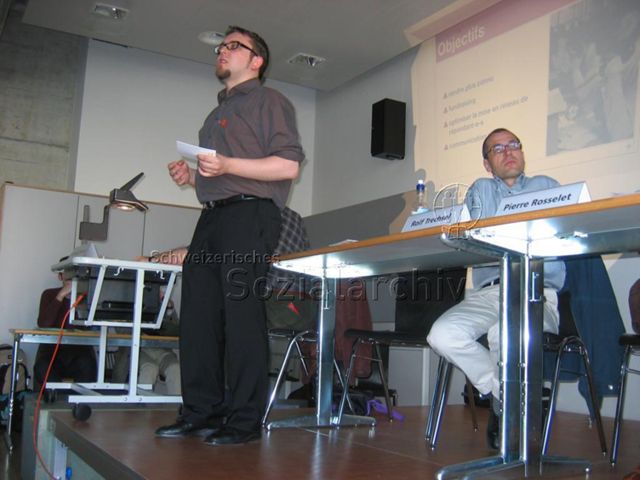 Generalversammlung des Pink Cross (02.04.2005, Frauenfeld) – Redner, Rolf Trechsel (rechts)
