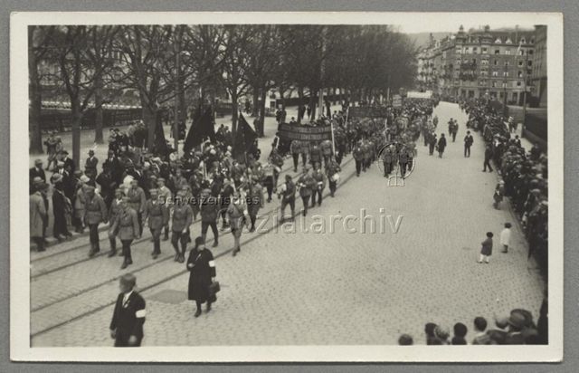 1. Mai, Umzug, Kommunisten, Kasernenstrasse, Zürich, um 1929
