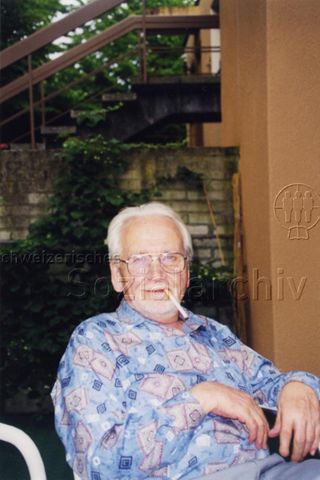 Alois "Wisel" Lötscher bei Ernst Santer und Heinz Thoma - Höngg, 06.1999