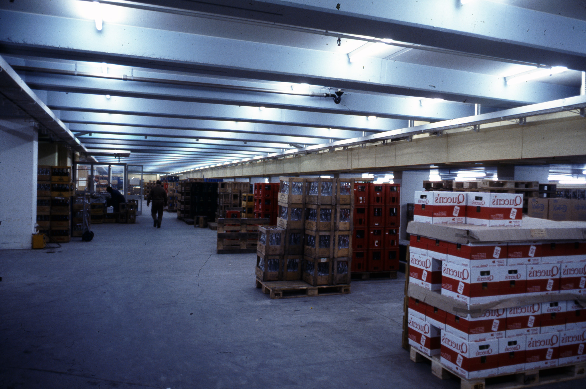 Getränkelager LVZ, ca. 1980