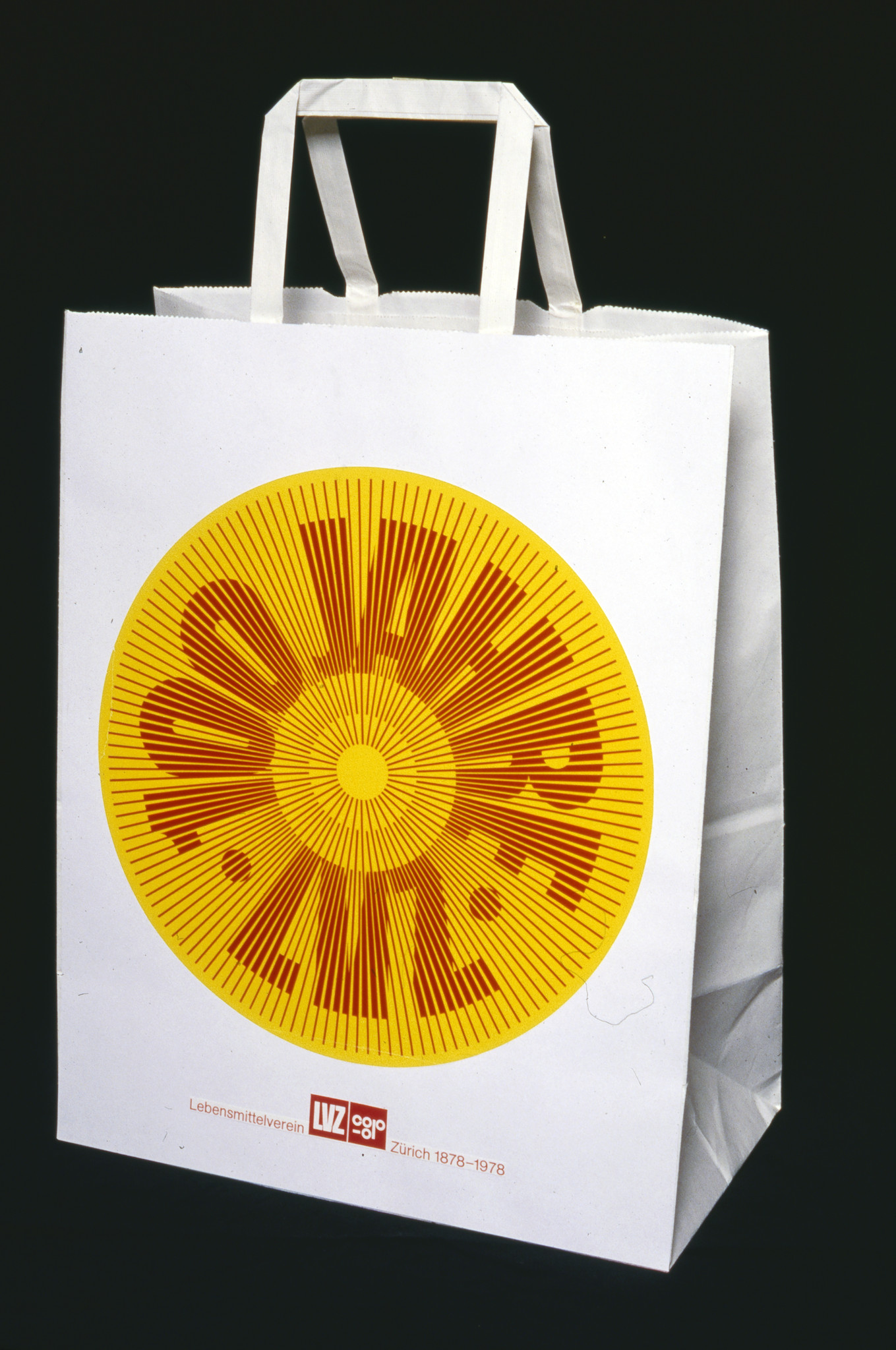 100 Jahre Lebensmittelverein Zürich LVZ 1878-1978: Tragtasche (Papier) mit Signet