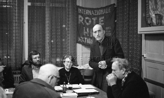 60 Jahre KPS / PdA, Restaurant Sihlhof, Zürich, März 1981