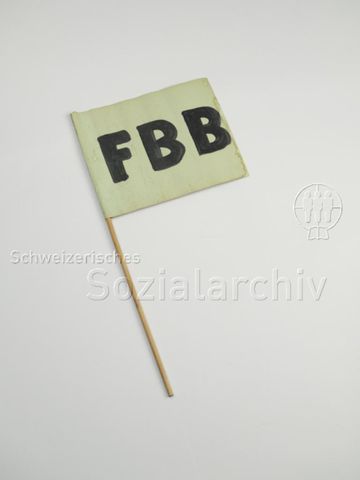 Fähnlein "FBB" (Frauenbefreiungsbewegung), um 1975