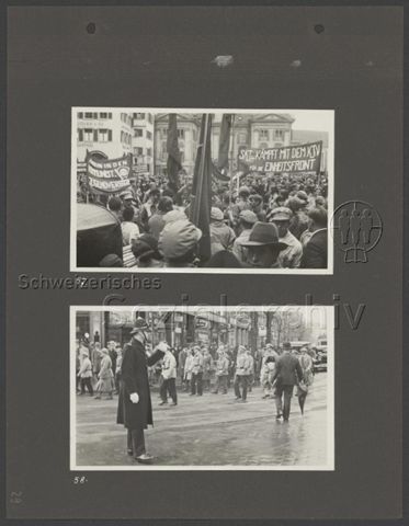 Fotoalbum "1. Mai 1933, Zürich