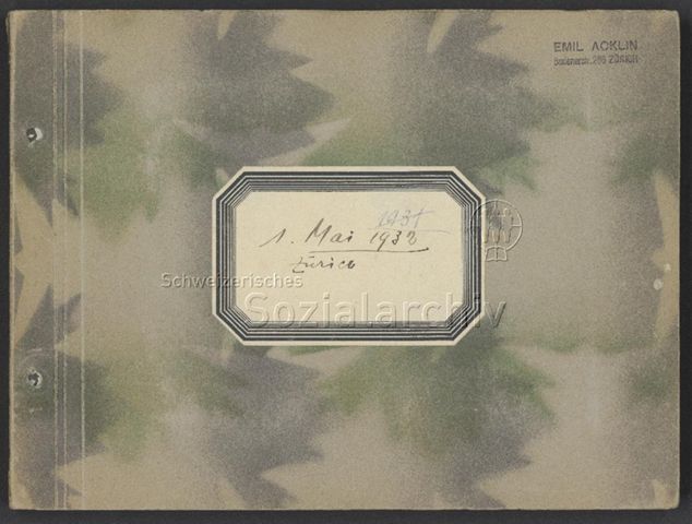 Fotoalbum "1. Mai 1932, Zürich