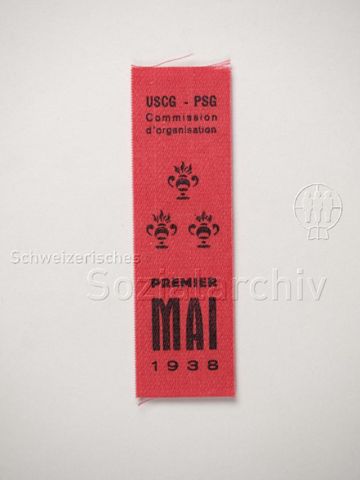 Maibändel "USCG [Union des syndicats du canton de Genève]