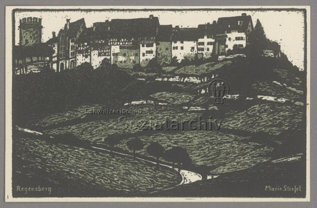 Postkartenserie Pro Juventute, Regensberg, um 1920