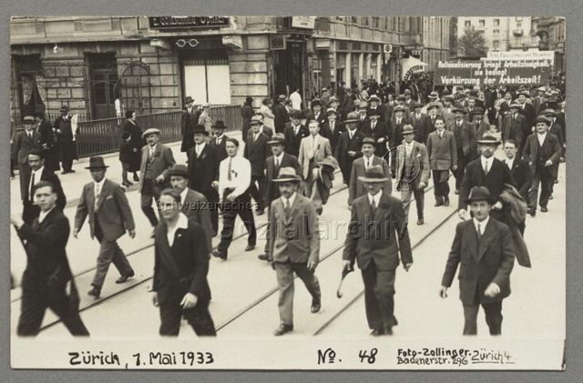 Zürich, 1. Mai 1933, Gruppe Glaser