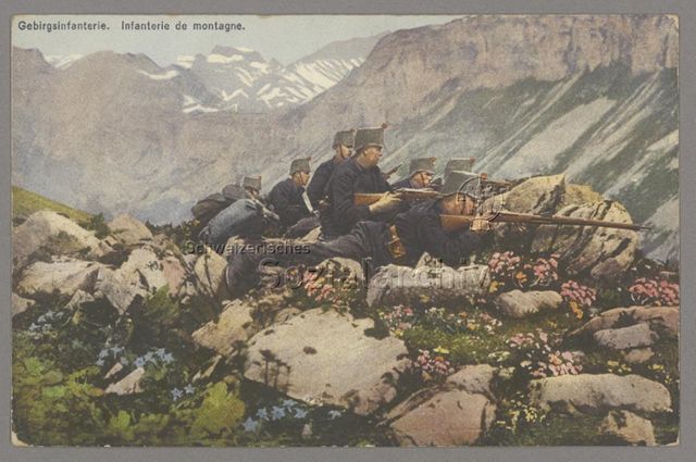 Gebirgsinfanterie. Infanterie de montagne. Grenzbesetzung 1914-15. Occupation des frontières