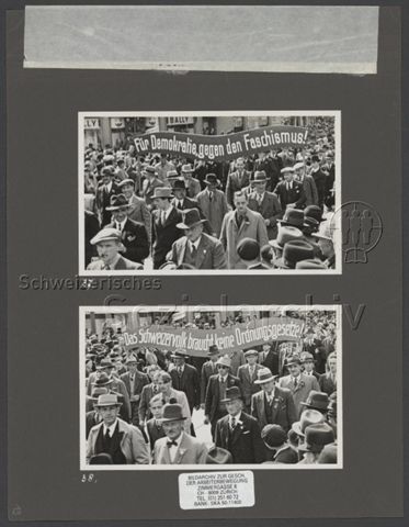 Fotoalbum "1. Mai 1937, Zürich