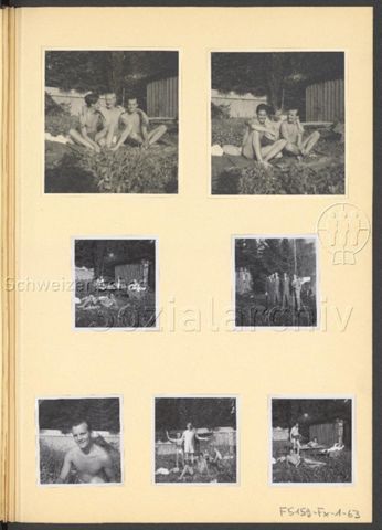 Fotoalbum Nico Kaufmann, 1928–1950 – Besuch von Olaf, Jim und Major Ratcliff in Herrliberg im August 1948