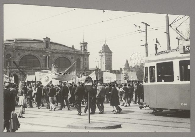 1. Mai, Umzug, Central, Zürich, 1969