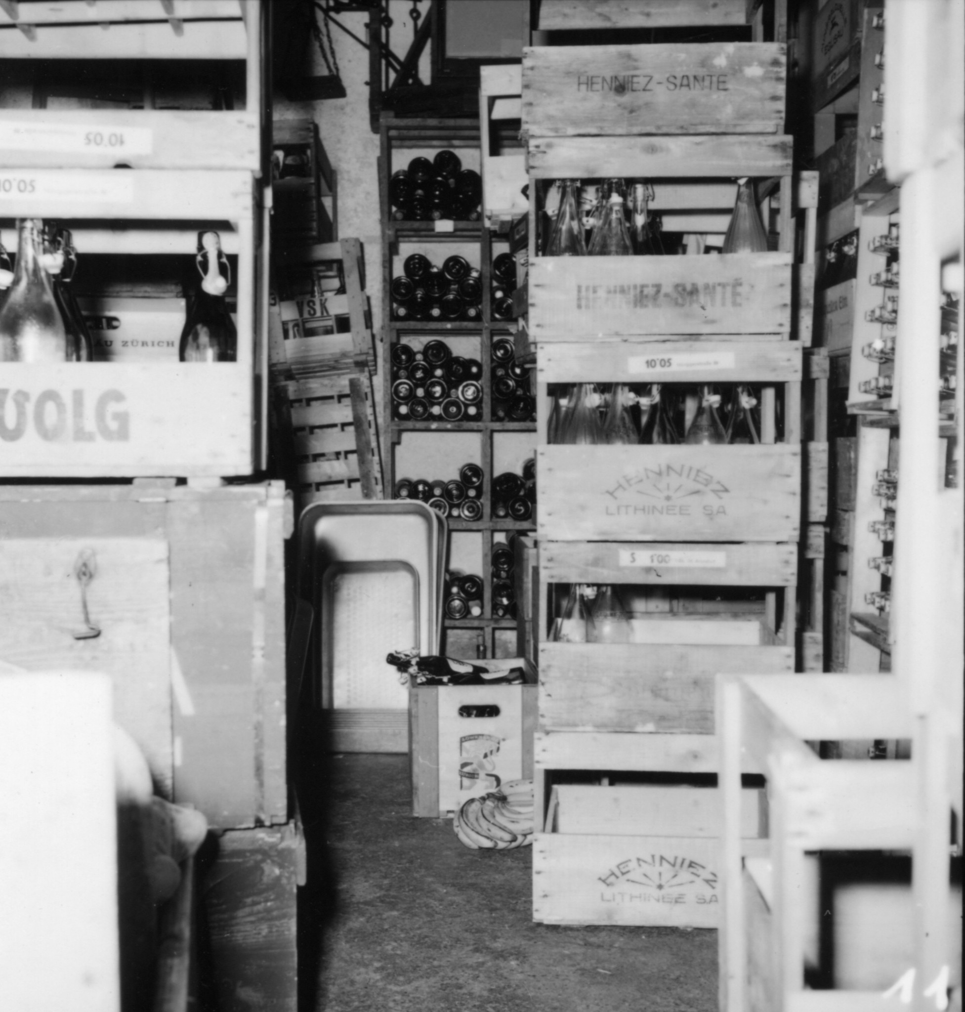 Laden des Lebensmittelvereins Zürich an der Hönggerstrasse: Lagerraum
