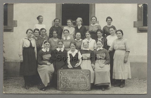Sanatorium Rheinfelden, Mai 1922