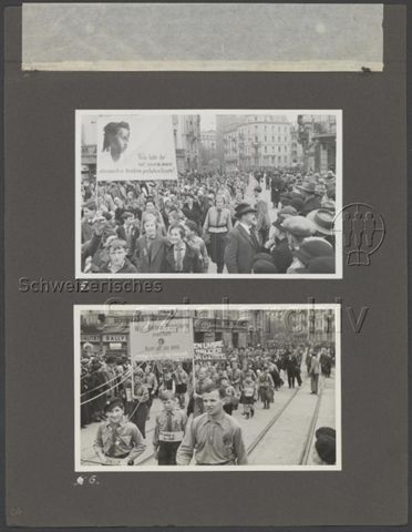 Fotoalbum "1. Mai 1936, Zürich
