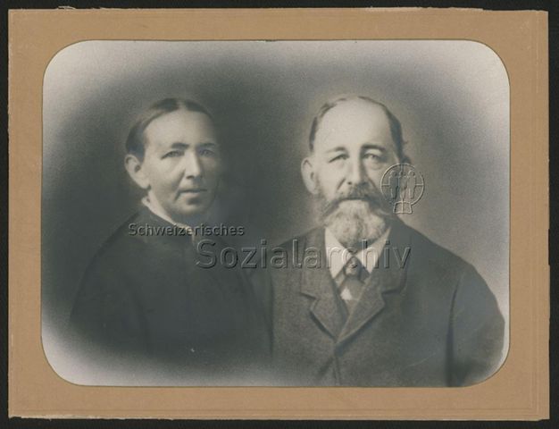 Porträt einer älteren Frau und eines älteren Mannes, um 1900