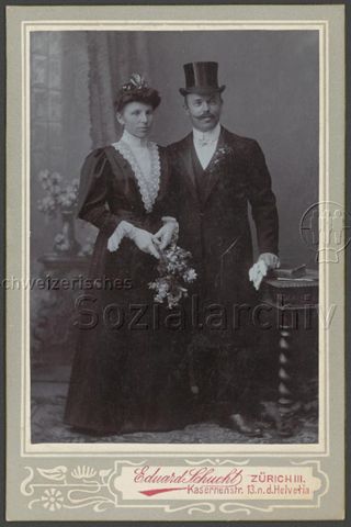 Fritz und Johanna Heiniger-Hekeler, um 1900