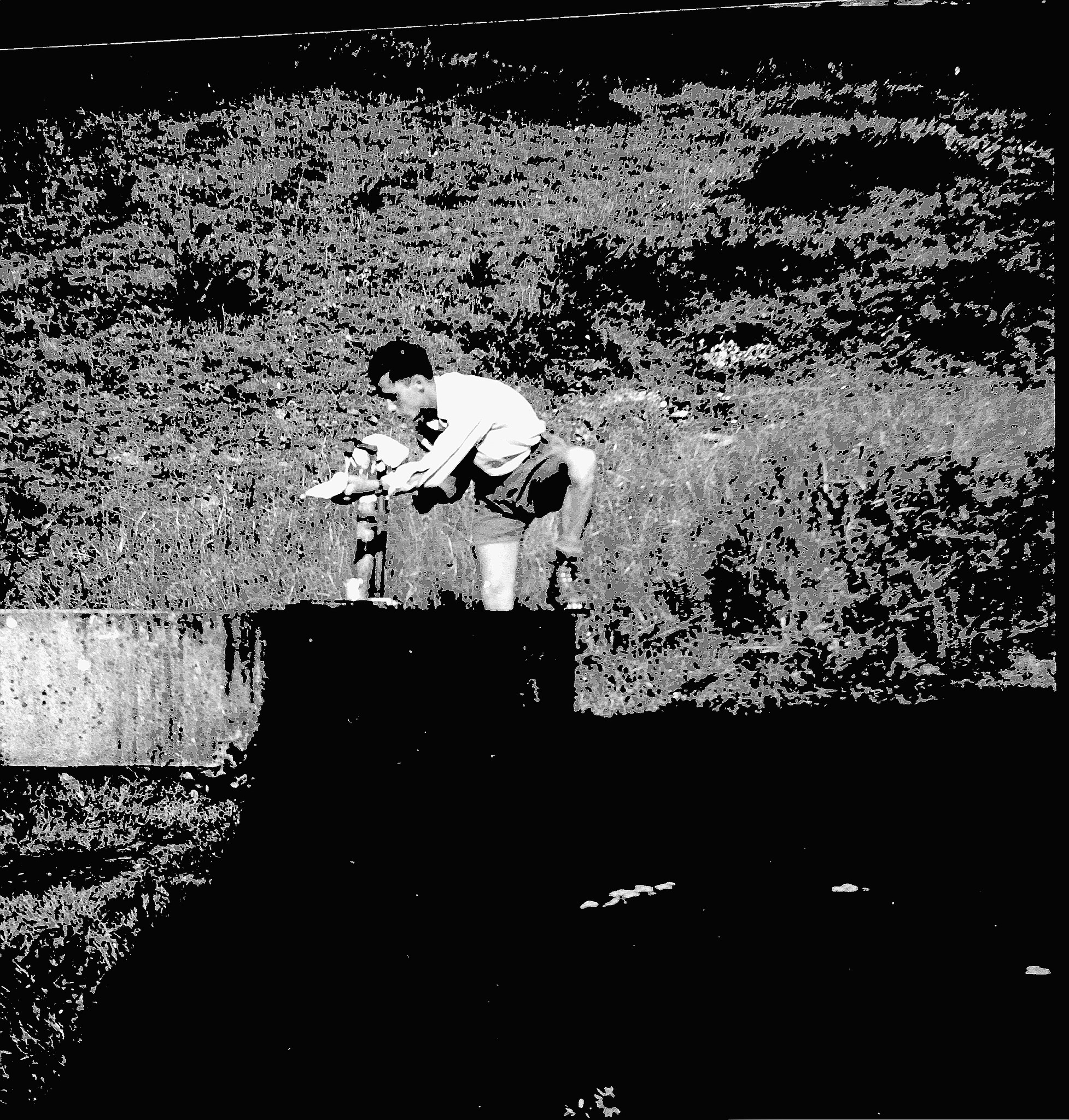 Hütten-Usrumete Prestenburg - Wandervogel Wasser am Brunnen holend (vermutlich) (1938)