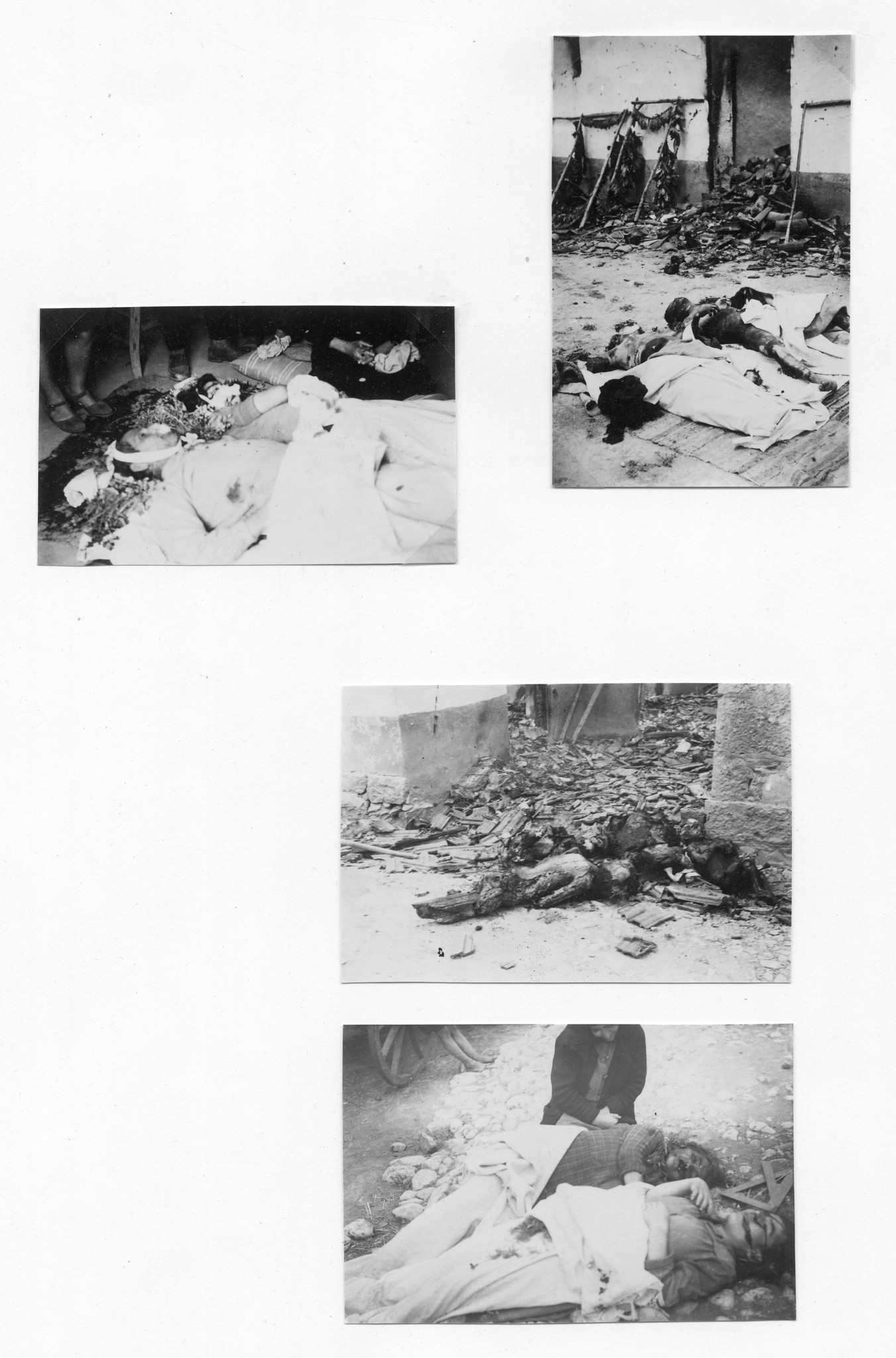 "Anatolikon / Nomos Kozani: nach dem Überfall"; Leichen