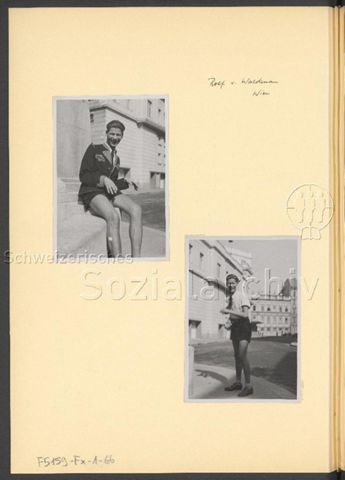 Fotoalbum Nico Kaufmann, 1928–1950 – Österreichreise im September 1948 – "Rolf v. Waldenau"